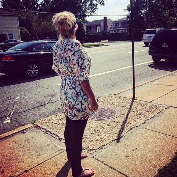 Asos darling floral printed short sleeve kimono - Picture 5 of 5